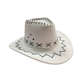 SOMBRERO VAQUERO NIÑO BLANCO